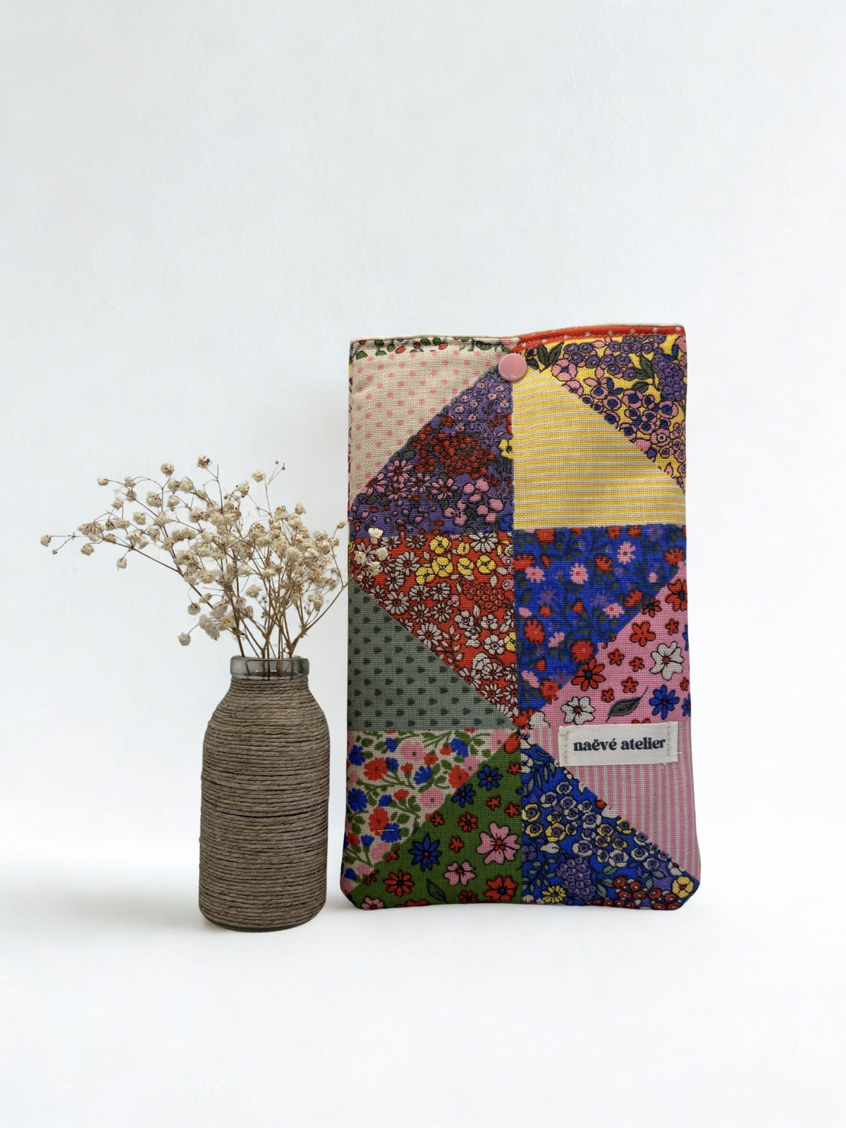 Housse livre patchwork