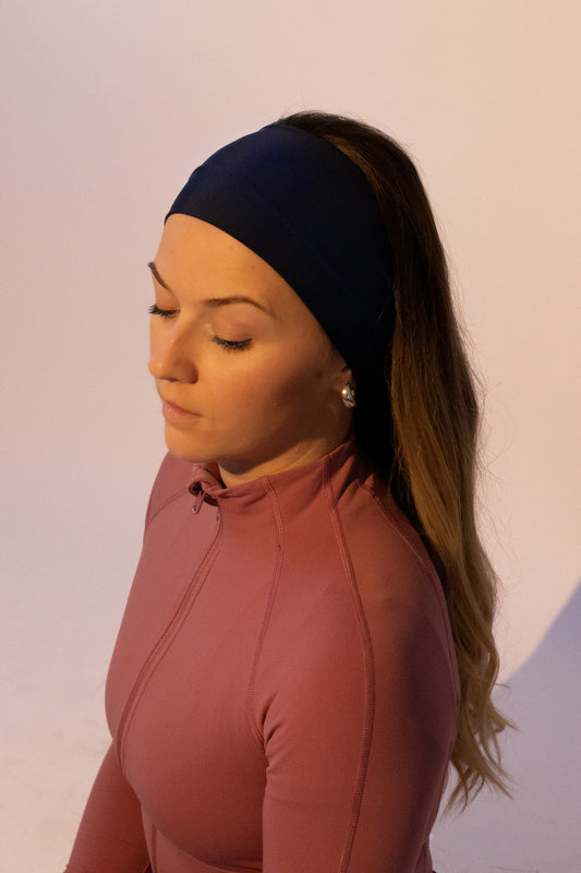 Bandeau sport bleu marine