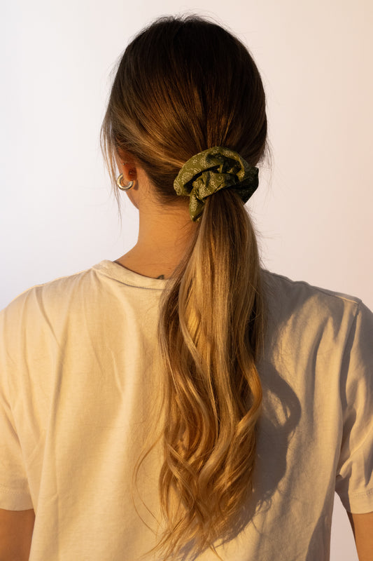 Chouchou bandana kaki