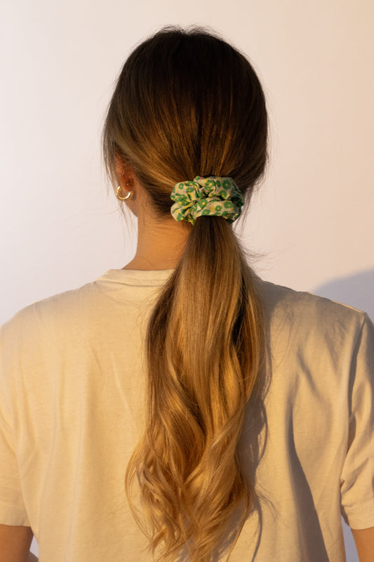 Chouchou fleuri vert