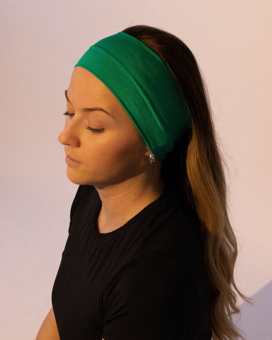 Bandeau sport vert irisé