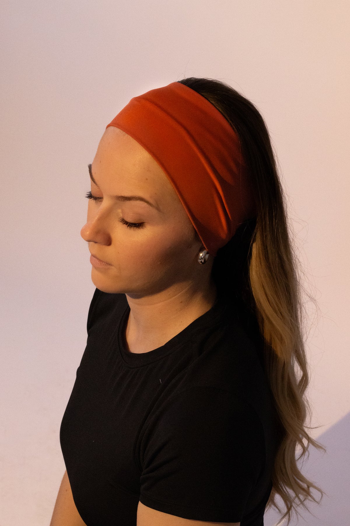 Bandeau sport terracotta