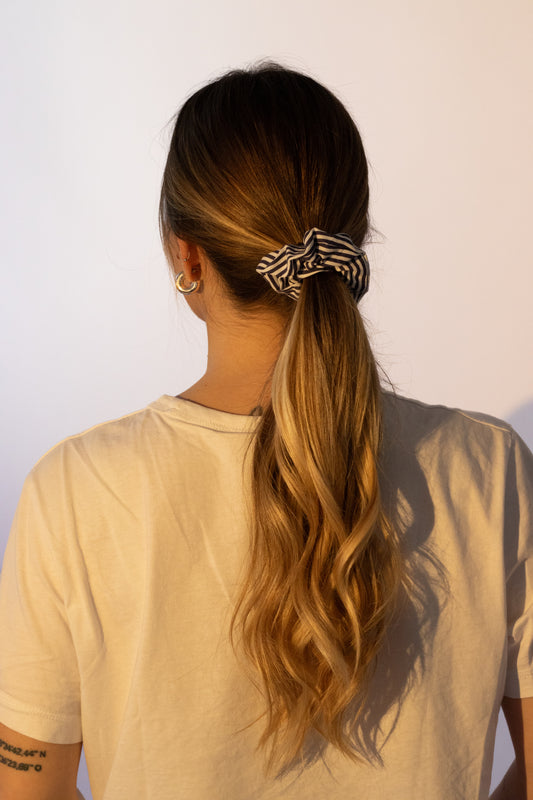 Chouchou rayé marine