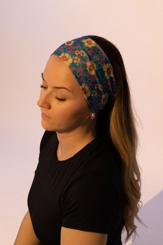 Bandeau sport fleuri