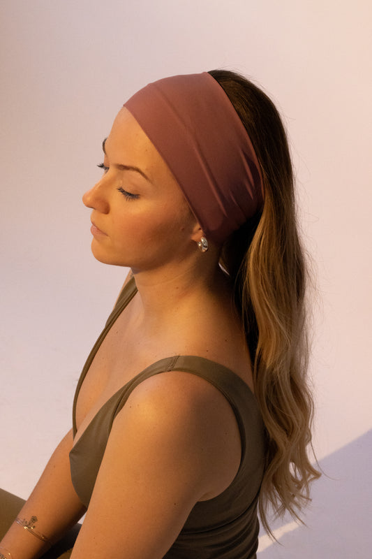 Bandeau sport vieux rose